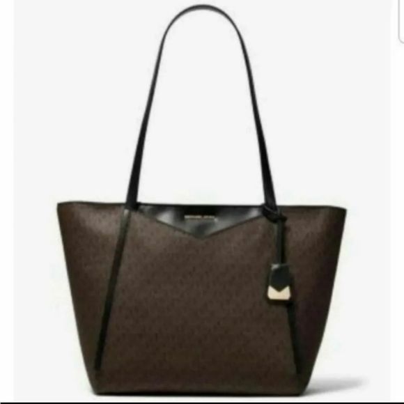 COPY - New Michael Kors Whitney Large Brown Tote Bag - Picture 1 of 9